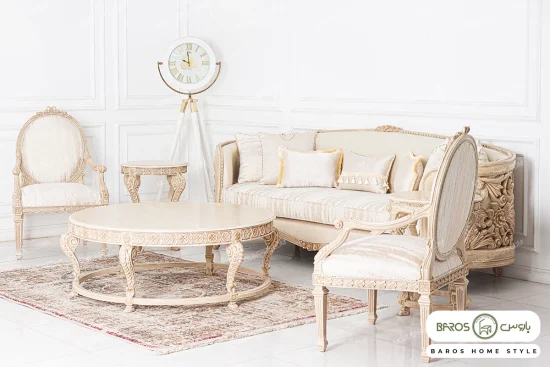 مبل کلاسیک ورق طلا خرید مبل باروس 49493 (15)