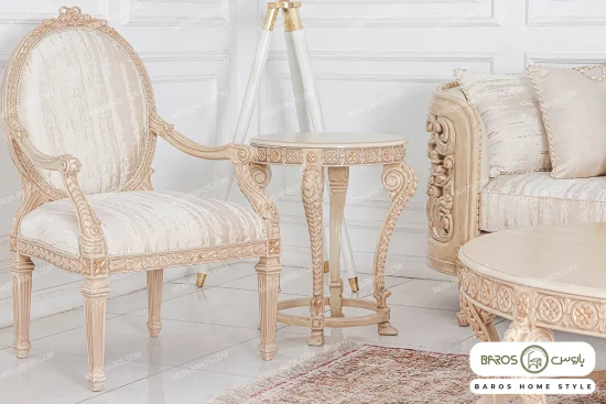 مبل کلاسیک ورق طلا خرید مبل باروس 49493 (16)