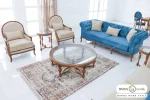 مبل ۸ نفره کلاسیک چستر دار راشل پلاس و کویین خرید مبل باروس ۴۹۴۹۳ (2)