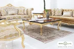 مدل مبل سلطنتی کلاسیک جدید رنگ طلایی دریتا خرید مبل باروس ۴۴۹۳۹۲ (4)