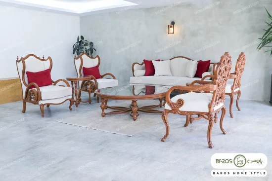 مدل مبل سلطنتی کلاسیک کینگ خرید مبل باروس 49393 (2)