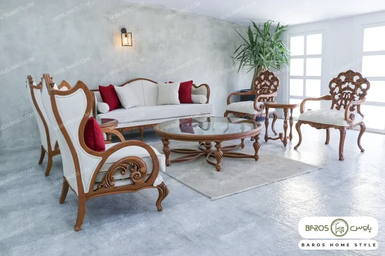 مدل مبل سلطنتی کلاسیک کینگ خرید مبل باروس 49393 (3)