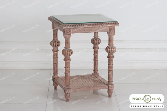 میز جلو مبلی طرح کلاسیک کاجی کد ۳ خرید مبل باروس 4939 (3)