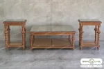 میز جلو مبلی و عسلی کاجی با شیشه خرید مبل باروس ۴۹۴۹۳ (2)
