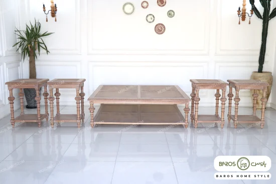 میز جلو مبلی و عسلی کاجی خرید مبل باروس 595332 (1)
