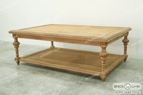 میز جلو مبلی و عسلی کاجی کد ۳ باروس012 (3)