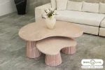 میز جلو مبلی گرد چوبی مائده خرید مبل باروس 49393 (1)