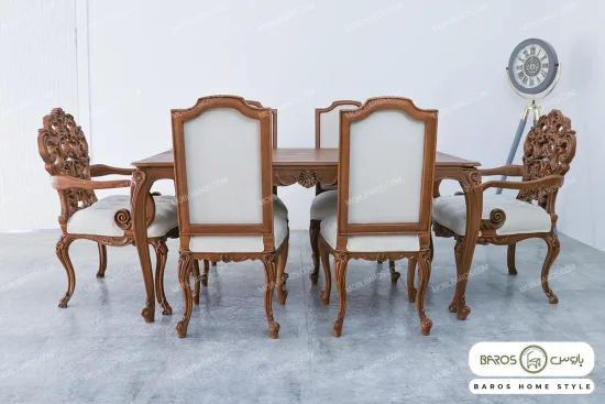 میز ناهار خوری سلطنتی شیک کینگ خرید مبل باروس 49393 (3)