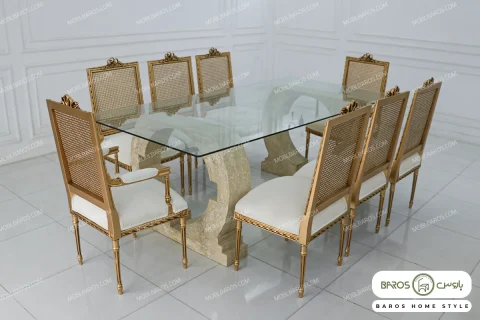 میز ناهار خوری شیشه ای مدرن چیکا خرید مبل باروس ۳۴۹۳۹۳ (7)