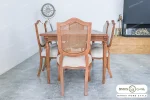 میز ناهار خوری چوب راش مدل کاجی خرید مبل باروس ۴۰۳۹ (1)