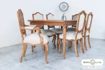 میز ناهار خوری چوب راش مدل کاجی خرید مبل باروس ۴۰۳۹ (2)