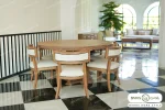میز ناهار خوری چوبی مدرن فرشته خرید باروس 66 (3)