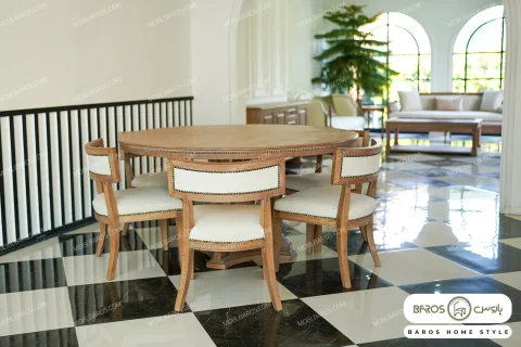 میز ناهار خوری چوبی مدرن فرشته خرید باروس 66 (3)