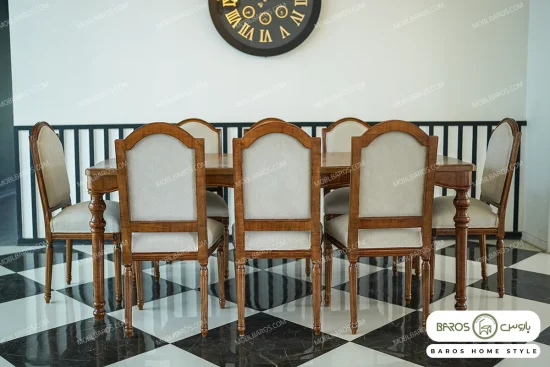 میز ناهارخوری روتی با صندلی جدید هیلاری کد 2 خرید مبل باروس 49392 (2)