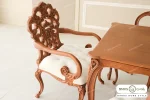 میز ناهارخوری کلاسیک منبتی رومینا با صندلی کینگ کد ۸ خرید مبل باروس ۴۹۴۹۳ (6)