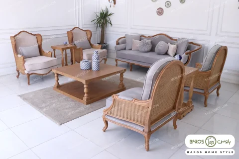 ست مبلمان نئوکلاسیک جورجیا کویین روما کد ۲ خرید مبل باروس ۵۹۴۹۳ (1)