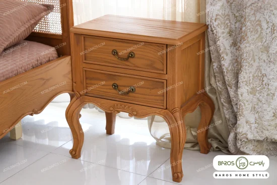 سرویس خواب دو نفره چوبی مدل راشل کد ۲۴ خرید باروس (7)