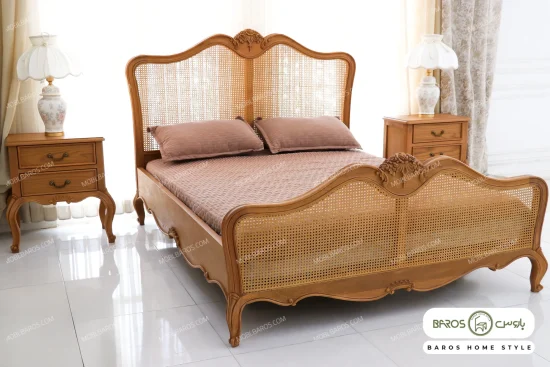 سرویس خواب دو نفره چوبی مدل راشل کد ۲۴ خرید باروس (8)