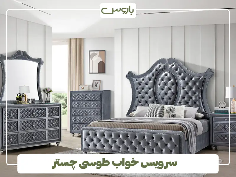 سرویس خواب طوسی چستر