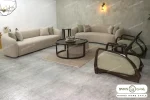 مبل راحتی سبز کرم پوکو ژاکلین خرید مبل باروس ۴۹۴۹۳ (1)