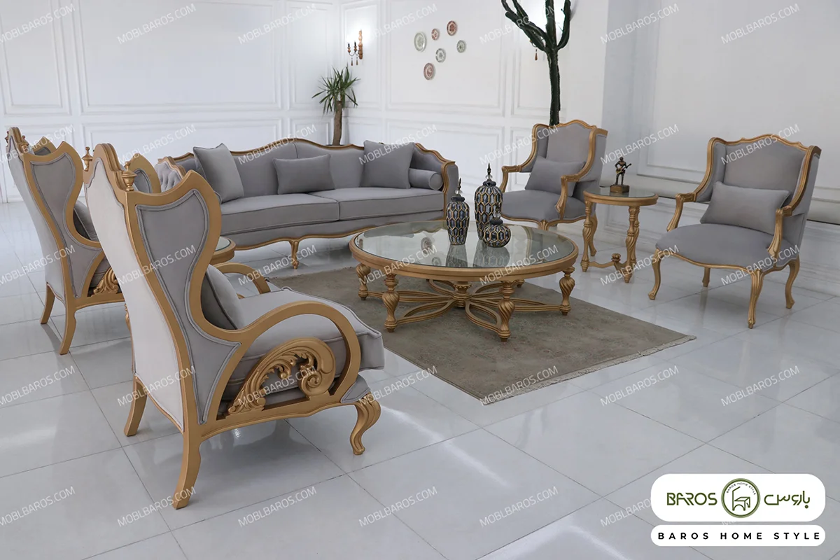 مبل شیک کلاسیک ابزاری کینگ خرید مبل باروس 23423 (7)