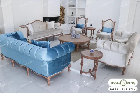 مبل چستر کلاسیک کینگ جورجیا خرید مبل باروس ۴۵۹۴ (1)