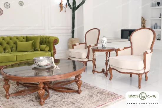 مبل کلاسیک راشل شاخدار روما پلاس چستر نیکا خرید مبل باروس (3)