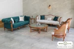 مبل کلاسیک چستر گندم نیکا پرنس خرید مبل باروس ۵۶۹۳ (1)