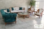 مبل کلاسیک چستر گندم نیکا پرنس خرید مبل باروس ۵۶۹۳ (2)