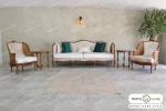 مبل کلاسیک چستر گندم نیکا پرنس خرید مبل باروس ۵۶۹۳ (4)