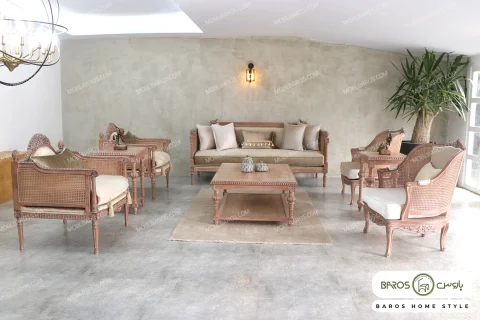 مبل کلاسیک کاجی پرنس خرید مبل باروس ۲۳۴۲ (7)
