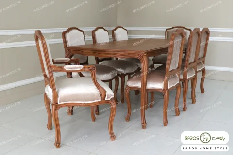 میز ناهار خوری ابزاری با صندلی فرانسوی خرید مبل باروس 49943 (4)
