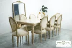 میز ناهار خوری چوبی کلاسیک کاجی آناشید (2)