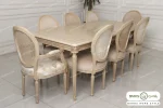 میز ناهار خوری چوبی کلاسیک کاجی آناشید خرید مبل باروس ۴۹۴۹۳ (1)