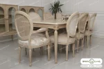 میز ناهار خوری چوبی کلاسیک کاجی آناشید خرید مبل باروس ۴۹۴۹۳ (3)