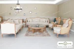 ست مبلمان کلاسیک گندم و تک نفره کویین خرید مبل باروس ۵۹۴۹۳ (1)