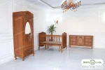 سرویس خواب نوزاد و کودک رنگ سفید مونیکا کد ۴ خرید مبل باروس (3)