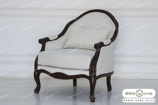 مبل تک نفره مرجان کد ۱ بدون منبت خرید باروس (1)