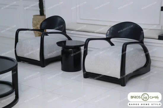 مبل راحتی دو رنگ شیک پوکو ژاکلین خرید مبل باروس ۵۹۵۳۹۴ (1)