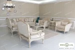 مبل سفید کلاسیک لورنزو کد ۱۵ خرید مبل باروس ۵۹۵۹۳ (2)