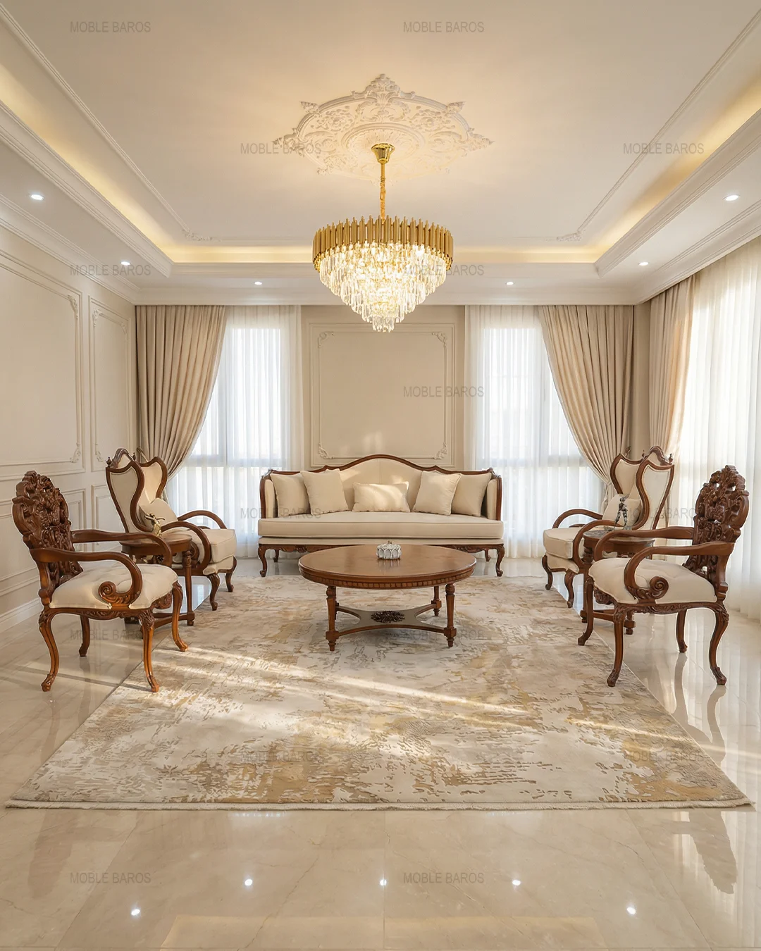 مبل شیک جدید کلاسیک کینگ کویین کد ۹ (1) مبل شیک جدید کلاسیک کینگ کویین کد ۹ (1)