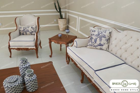 مبل نئوکلاسیک کویین رومینا خرید مبل باروس 595932 (1)