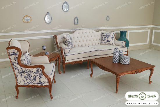 مبل نئوکلاسیک کویین رومینا خرید مبل باروس 595932 (3)