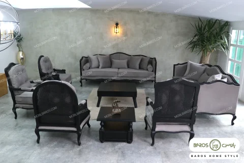 مبل نئوکلاسیک گندم روما و فرانسوی کد ۷ خرید مبل باروس ۵۹۴۹۳ (8)