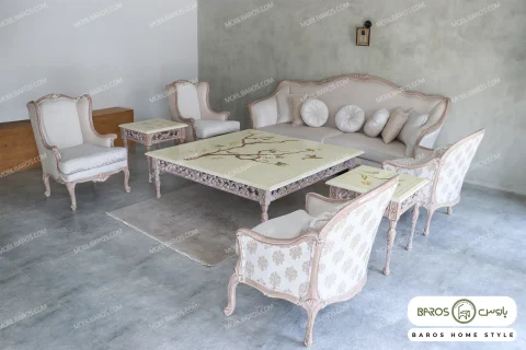 مبل کلاسیک جدید و شیک ساوین کد ۸ خرید مبل باروس ۵۹۵۹۳۲ (5)