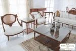 مبل کلاسیک مدرن کاجی مصری خرید مبل باروس 59593 (1)