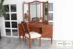 میز آرایش کاجی با صندلی مایا خرید مبل باروس ۵۹۲۳ (1)