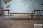 میز جلو مبلی و عسلی حصیری کاجی کد ۴ خرید باروس (3)