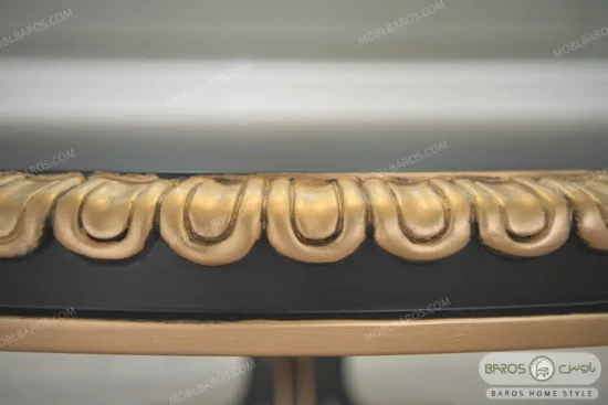 میز ناهار خوری مشکی طلایی المیرا خانی کد ۲ (2)