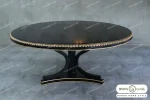 میز ناهار خوری مشکی طلایی المیراخانی کد ۲ خرید مبل باروس ۵۹۵۹۳ (1)